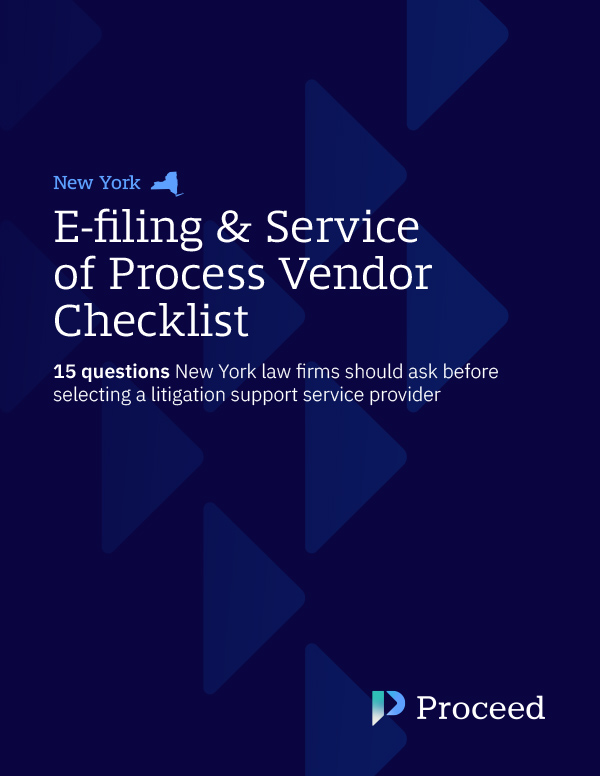 Ny E-filing and Service of Process cover